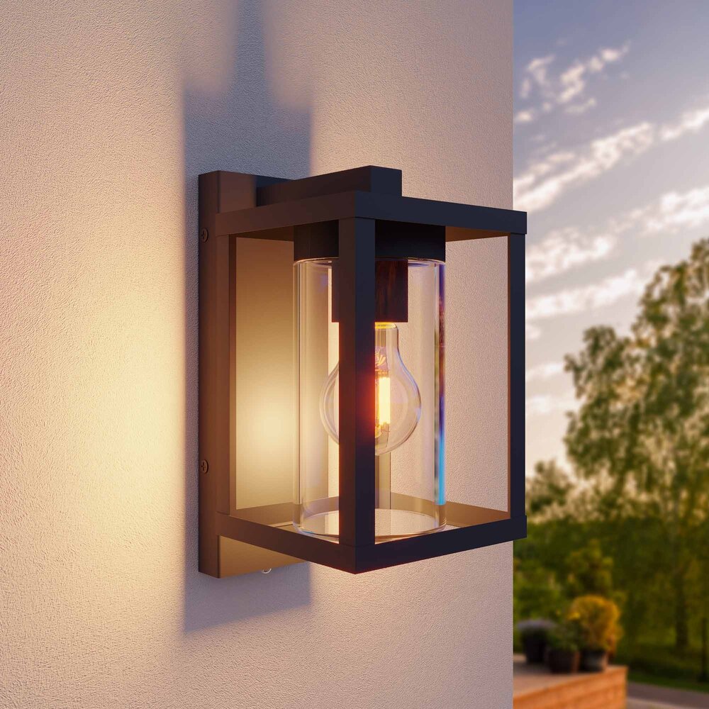 Ledvion LED Wandlamp Buiten met Schemeringssensor - 7.5W - 2100K - IP44 - Antraciet