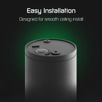 Ledvion LED Opbouwspot Buiten - Dimbaar - 3W - 2700K - IP54 - Zwart