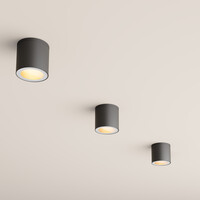 Ledvion 2x LED Opbouwspot Buiten - Dimbaar - 3W - 2700K - IP54 - Zwart
