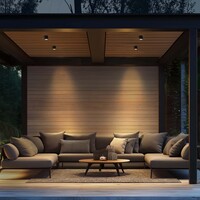Ledvion 2x LED Opbouwspot Buiten - Dimbaar - 3W - 2700K - IP54 - Zwart