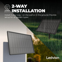Ledvion 27m Solar LED Prikkabel + 3m aansluitsnoer - G40 - 2700K - 12V - IP44 - Koppelbaar - Incl. 50 LED Lampen - Plug & Play