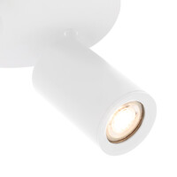 Ledvion LED Plafondspot Wit Duo - Dimbaar - 3W - 4000K - Kantelbaar