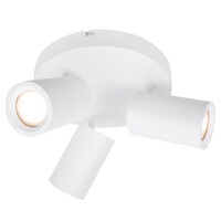 Ledvion LED Plafondspot Wit Trio - Dimbaar - 3W - 6500K - Kantelbaar