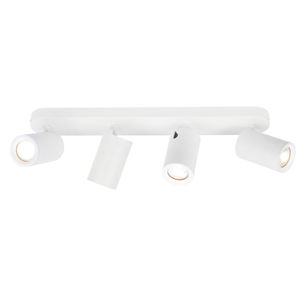 Ledvion LED Plafondspot Wit 4-lichts - Dimbaar - 3W - 4000K - Kantelbaar