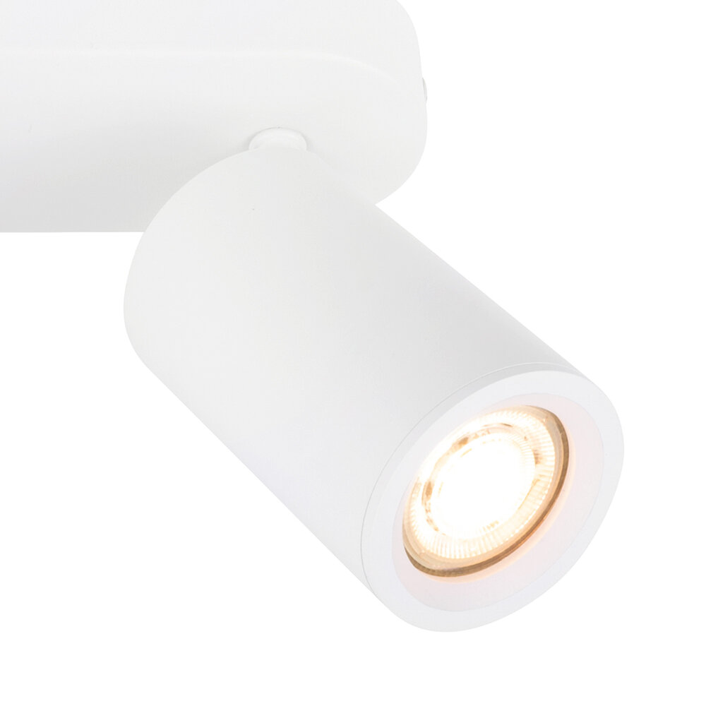 Ledvion LED Plafondspot Wit 4-lichts - Dimbaar - 3W - 6500K - Kantelbaar