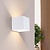 Dimbare LED Wandlamp Buiten - Tweezijdig - 3,5W - 2700K - IP54 - Wit