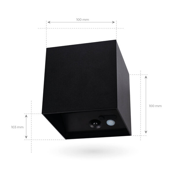 Ledvion 4x USB Oplaadbare Wandlamp Zwart - Draadloos - 4000 mAh Accu - Geschikt voor Binnen & Buiten