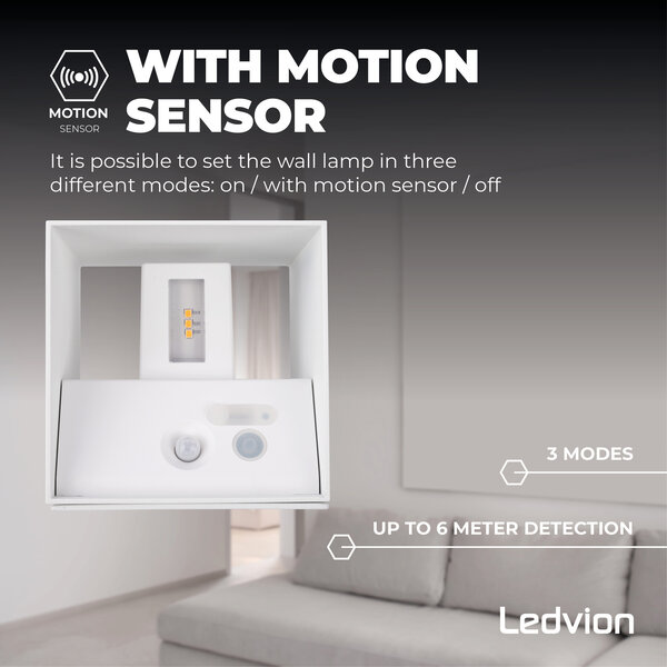 Ledvion 3x USB Oplaadbare Wandlamp Wit - Draadloos - 4000 mAh Accu - Geschikt voor Binnen & Buiten