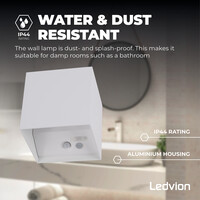 Ledvion 3x USB Oplaadbare Wandlamp Wit - Draadloos - 4000 mAh Accu - Geschikt voor Binnen & Buiten
