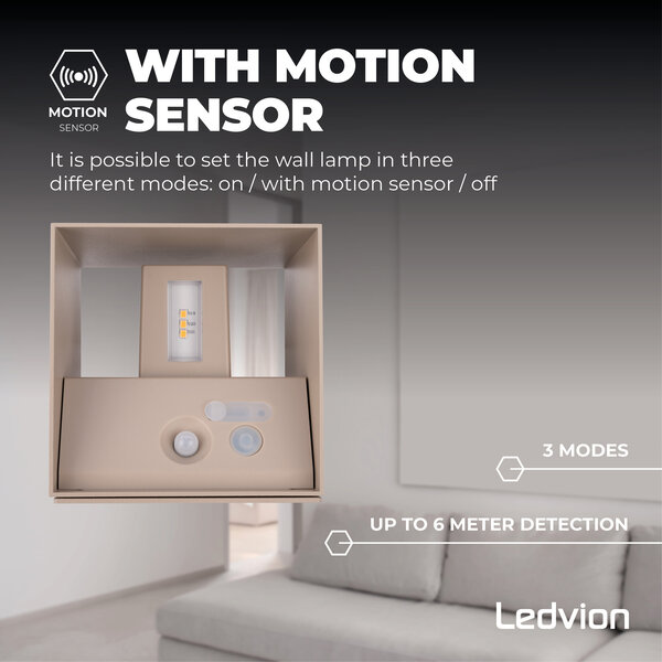Ledvion 3x USB Oplaadbare Wandlamp Beige - Draadloos - 4000 mAh Accu - Geschikt voor Binnen & Buiten