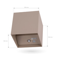 Ledvion 3x USB Oplaadbare Wandlamp Beige - Draadloos - 4000 mAh Accu - Geschikt voor Binnen & Buiten