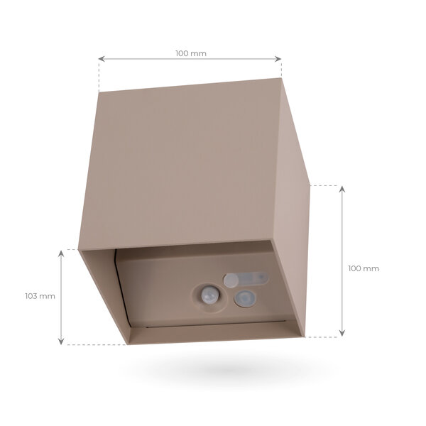 Ledvion 4x USB Oplaadbare Wandlamp Beige - Draadloos - 4000 mAh Accu - Geschikt voor Binnen & Buiten