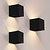 3x USB Oplaadbare Wandlamp Zwart - Draadloos - 4000 mAh Accu - Geschikt voor Binnen & Buiten