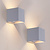 2x USB Oplaadbare Wandlamp Grijs - Draadloos - 4000 mAh Accu - Geschikt voor Binnen & Buiten
