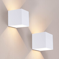 Ledvion 2x USB Oplaadbare Wandlamp Wit - Draadloos - 4000 mAh Accu - Geschikt voor Binnen & Buiten