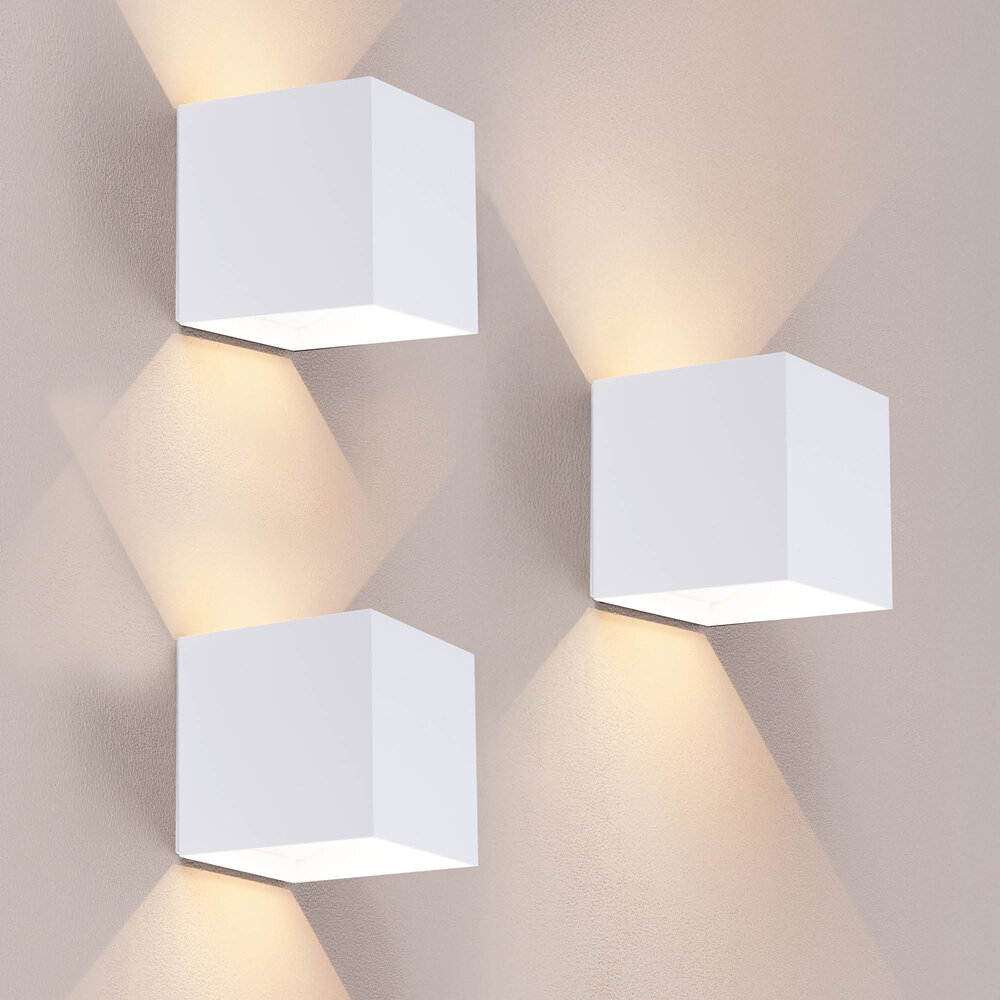Ledvion 3x USB Oplaadbare Wandlamp Wit - Draadloos - 4000 mAh Accu - Geschikt voor Binnen & Buiten