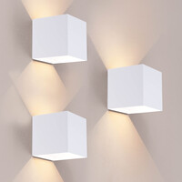 Ledvion 3x USB Oplaadbare Wandlamp Wit - Draadloos - 4000 mAh Accu - Geschikt voor Binnen & Buiten