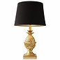 Pineapple Table Lamp - Gold & Black