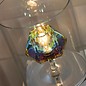 Dichroic - Coloured Glass Prism Touch Table Lamp