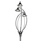 Riviera - 3 Light Floor Lamp - Polished Chrome