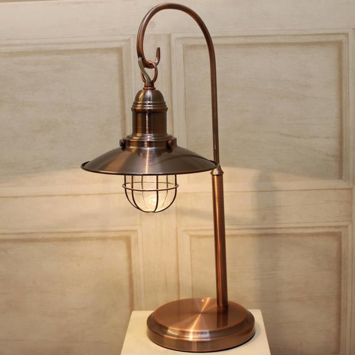 Fishermans Table Lamp - Antique Copper