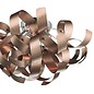 Twisting Ribbon 4 Light Flush Fitting - Brushed Copper