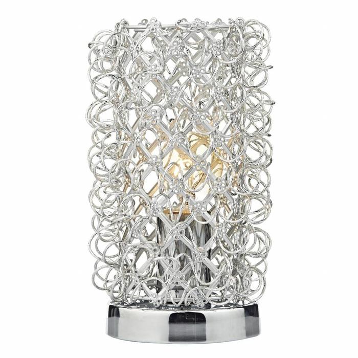 Wire Nest Touch Table Lamp - Polished Chrome