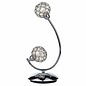 Glass Beaded Ball Table Lamp - Polished Chrome