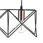 5 Light Cage Bar Pendant - Black