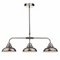 Retro Antique Chrome 3 Light Bar Pendant