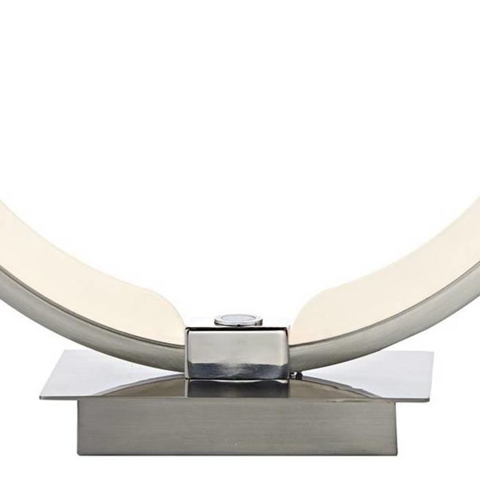 LED Halo Table Lamp - Satin Chrome