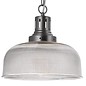 Irvine - Prismatic Glass & Nickel Industrial Pendant