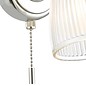 Ribbed Glass Wall Light - Polished Chrome