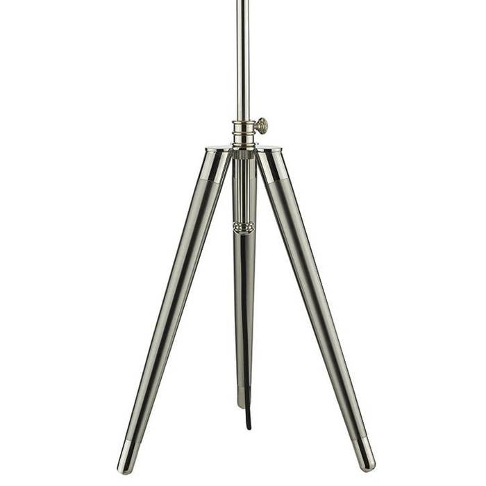 Luxe Tripod Table Lamp - Brushed Nickel & Polished Chrome