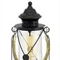 Rope Handled Table Lantern - Black