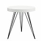 Scandi Side Table - White Gloss