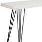 Scandi Console Side Table - White Gloss