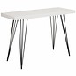 Scandi Console Side Table - White Gloss