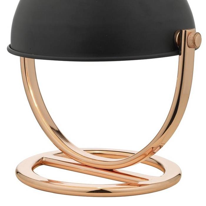 Dome Lamp - Polished Copper & Black