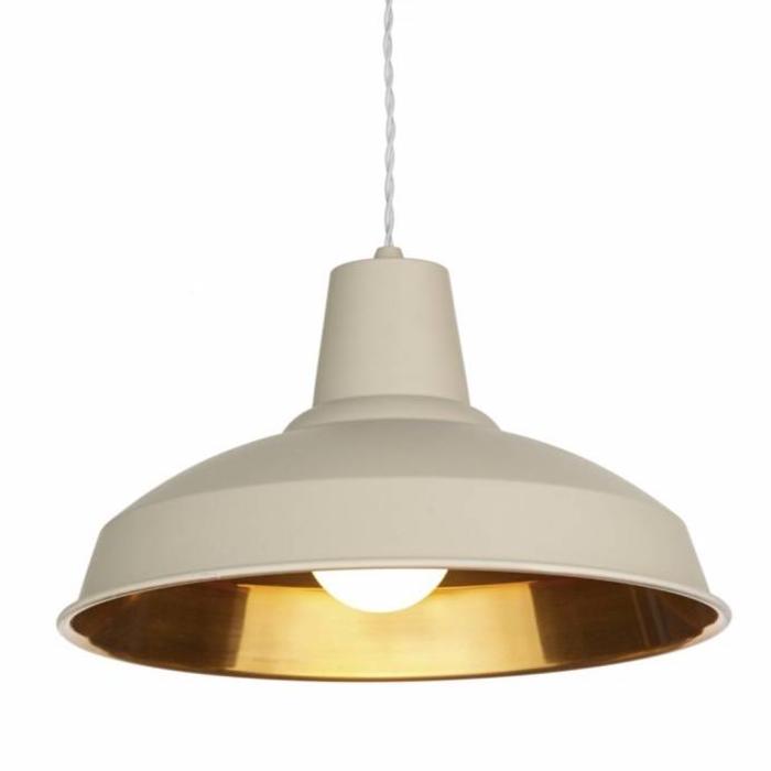 Reclamation Pendant - Cotswold Cream & Copper Pendant - David Hunt