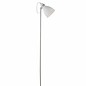 Nordic White & Satin Chrome Floor Lamp