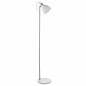 Nordic White & Satin Chrome Floor Lamp