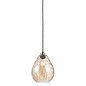 Stace - Rippled Amber Glass Easy Fit Pendant Shade