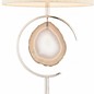 Silica - Polished Nickel & Agate Stone Table Lamp