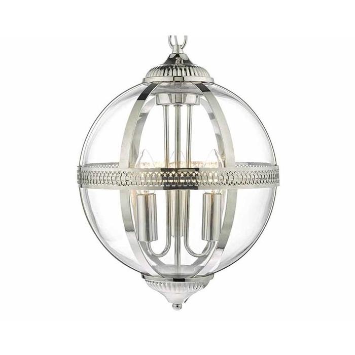 Heritage - Polished Nickel & Glass Globe