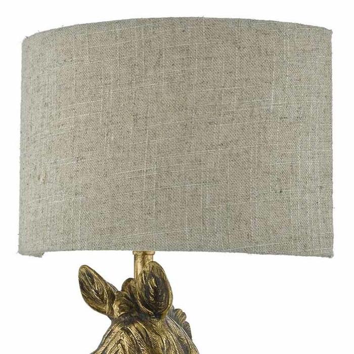 Marty - Aged Gold & Natural Linen Shade Wall Light