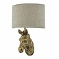 Marty - Aged Gold & Natural Linen Shade Wall Light