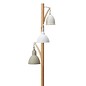 Retro Vintage Floor Lamp - Lightwood and Cream