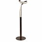 Helix - LED Spiral Floor Lamp - Metal/Rustic Brown/Acrylic