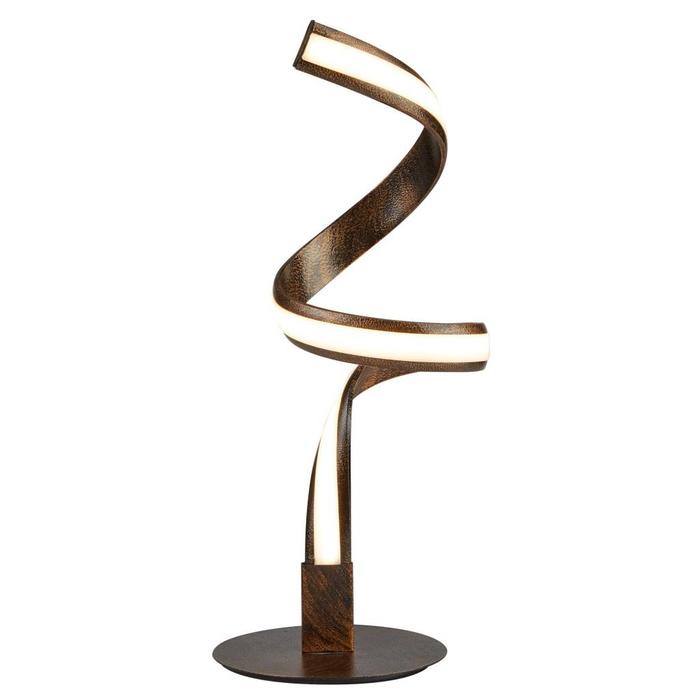 Helix - LED Spiral Table Lamp - Metal/Rustic Brown/Acrylic - Copy